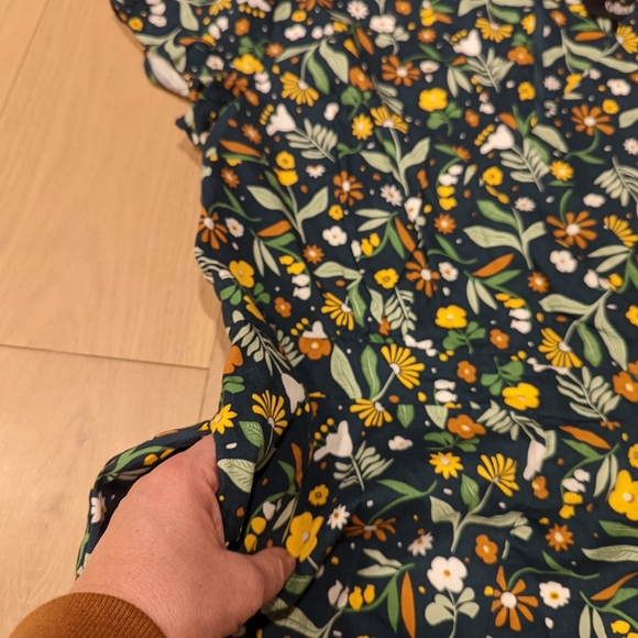 Floral Romper - Deep Green - Picture 3 of 7